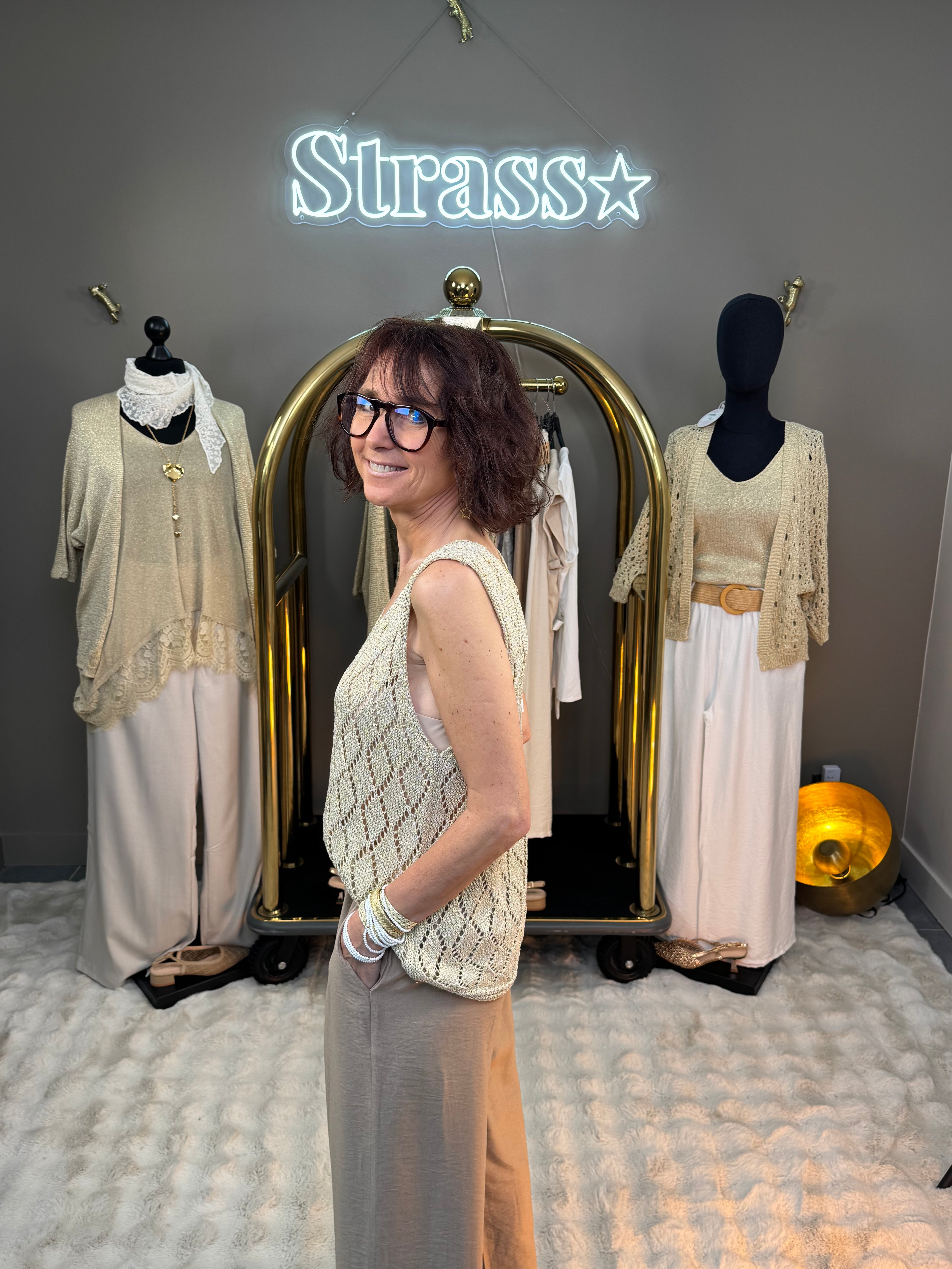 Débardeur Lurex Frederico Doré