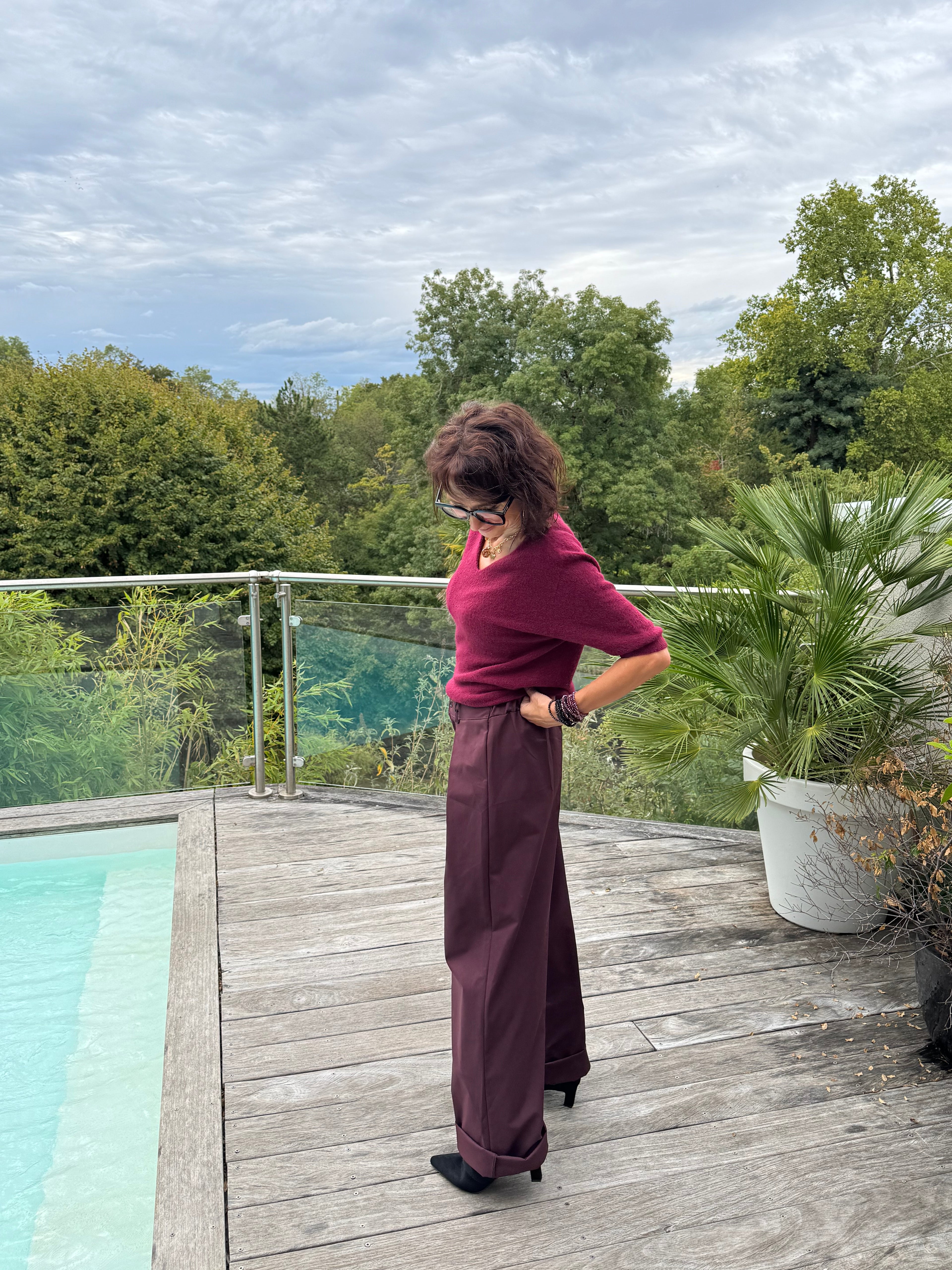 Pantalon Jocelyn Bordeaux