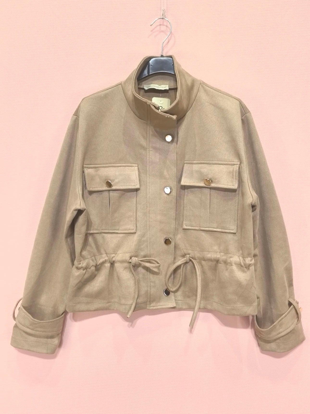 Blouson Suédine Beige