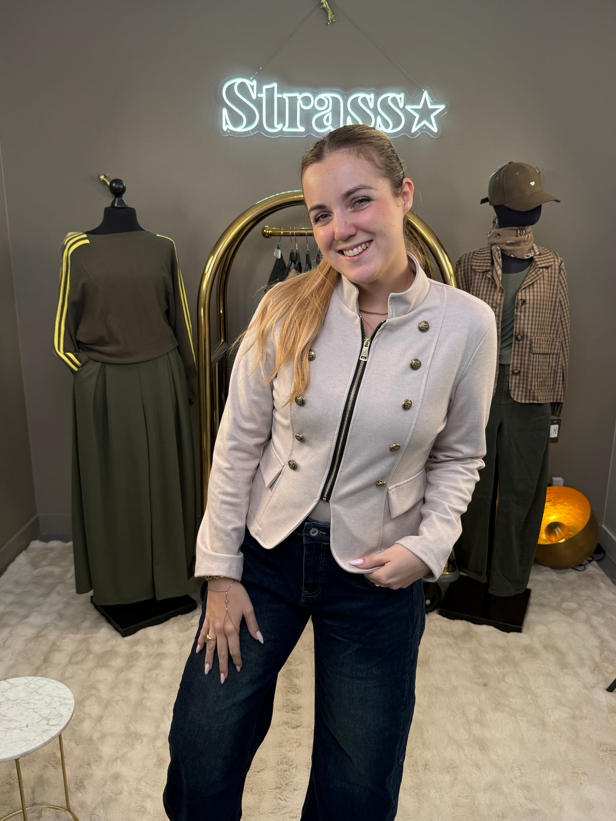 Veste sergent beige