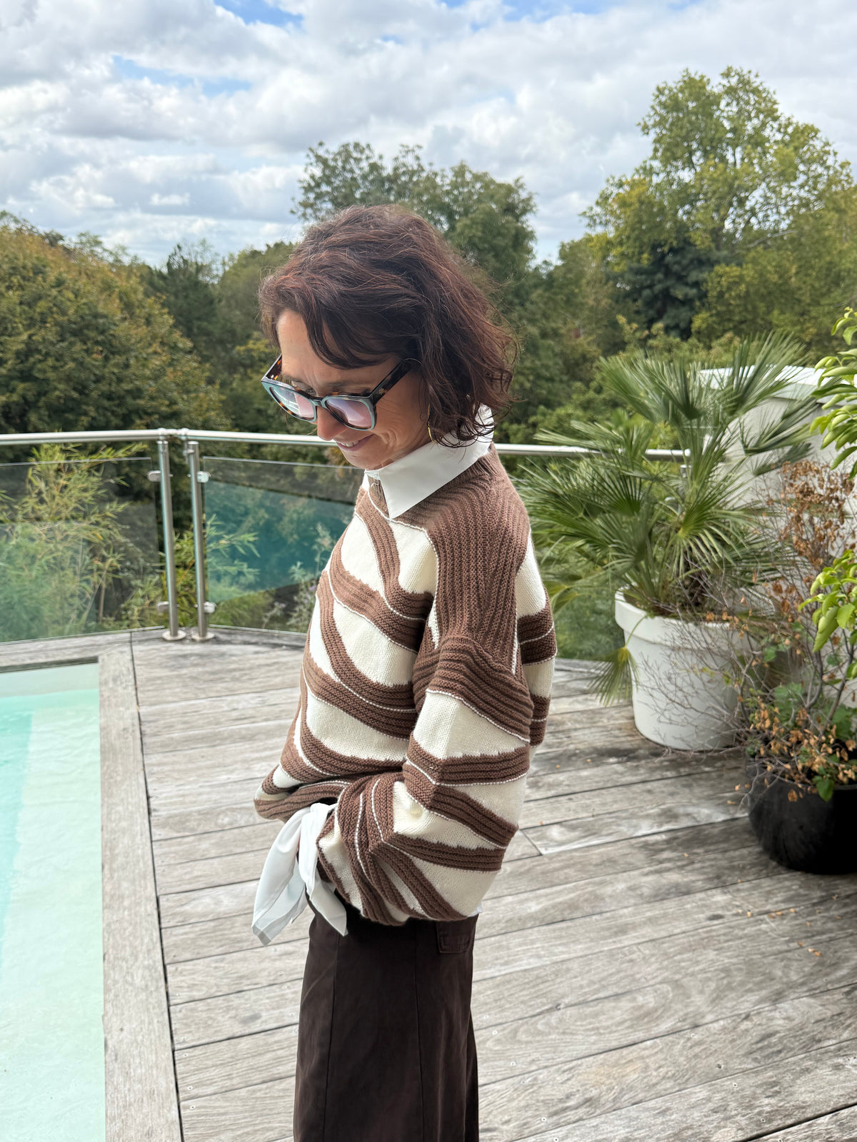 Pull Vagues Choco