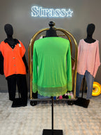 Top Chaleur Grande Taille Vert