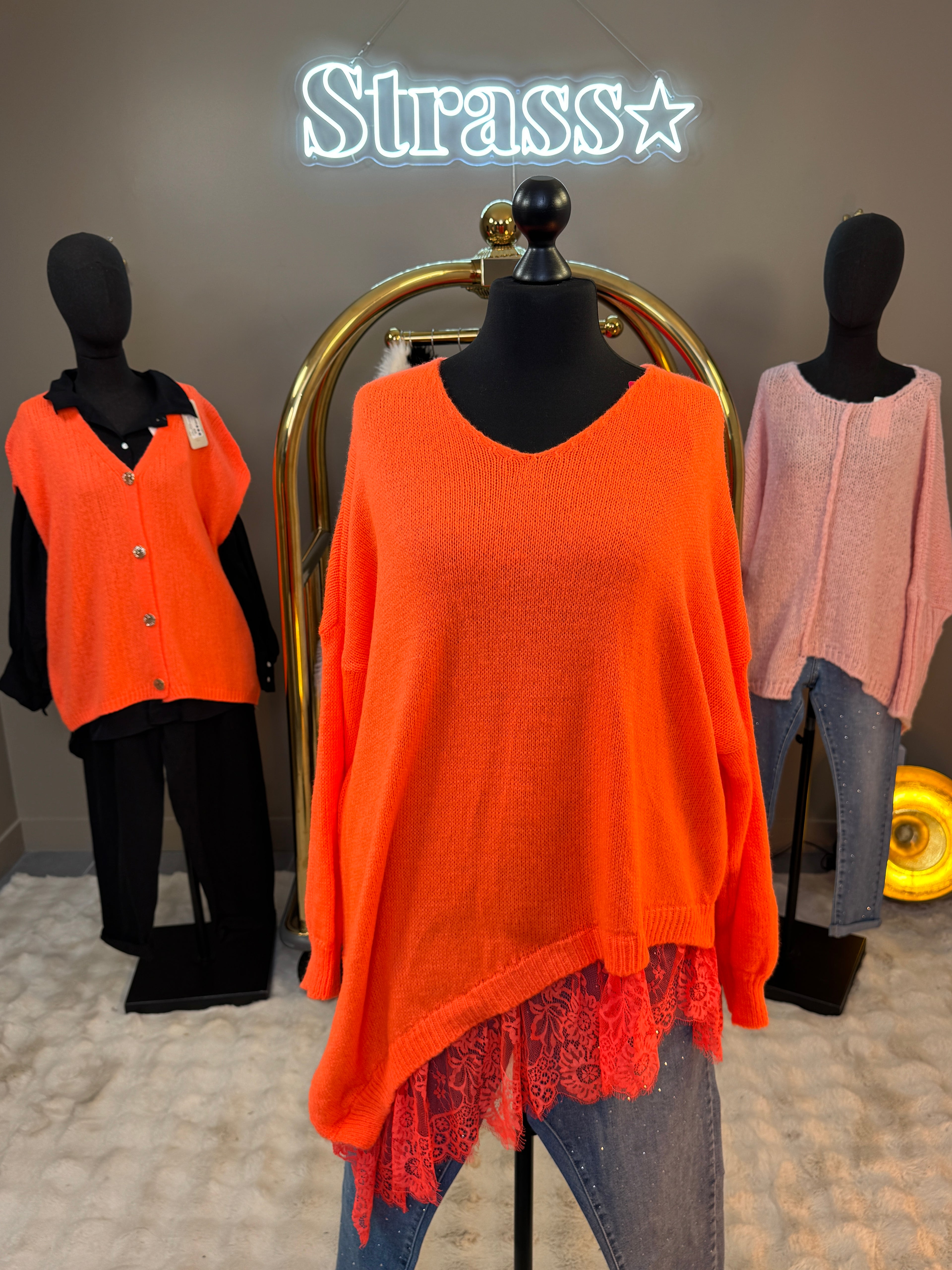 Pull Martine Orange Grande Taille