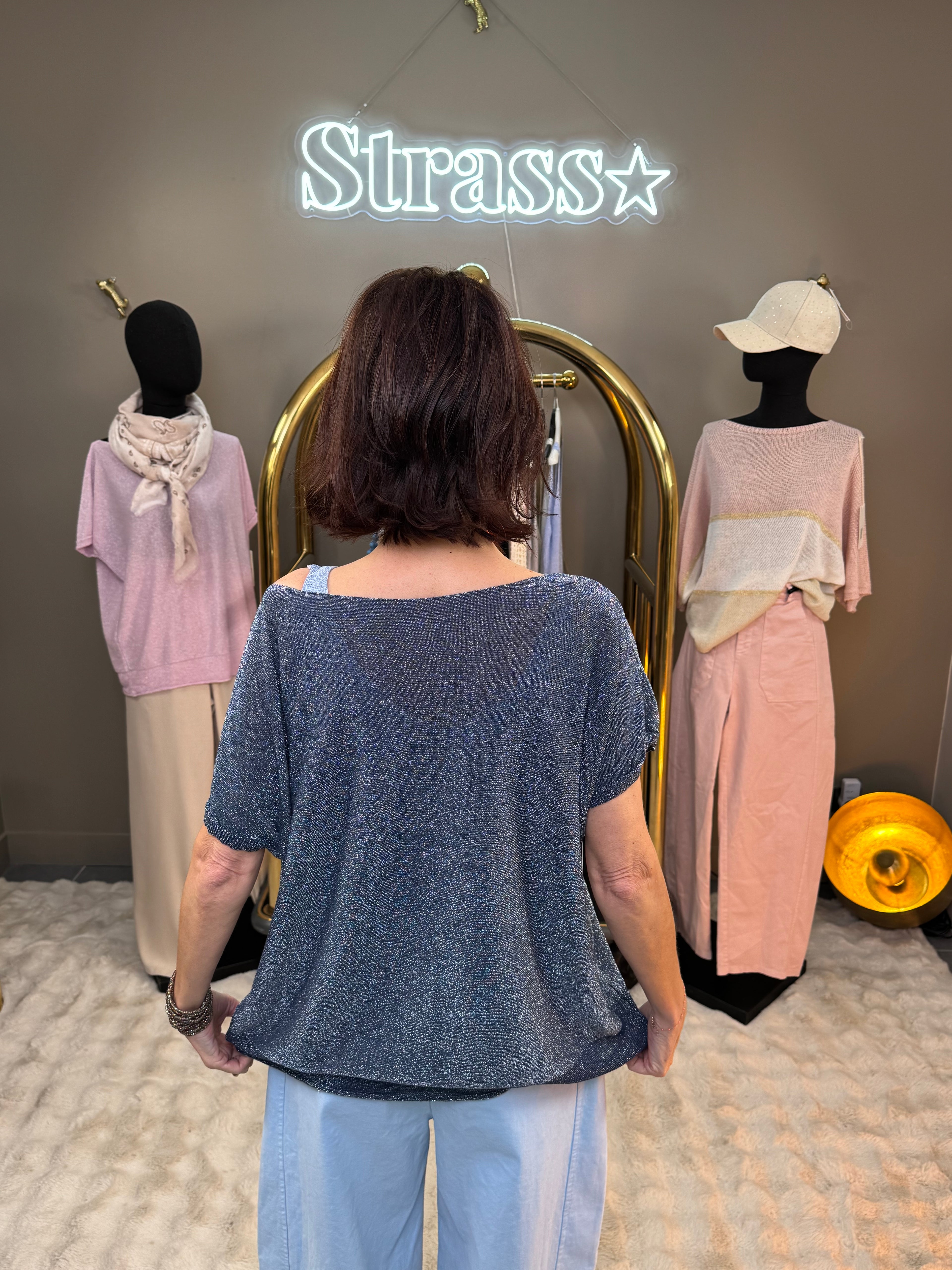 Pull Éblouissant bleu nuit