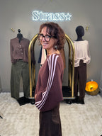 Pull Natacha Choco et Rose
