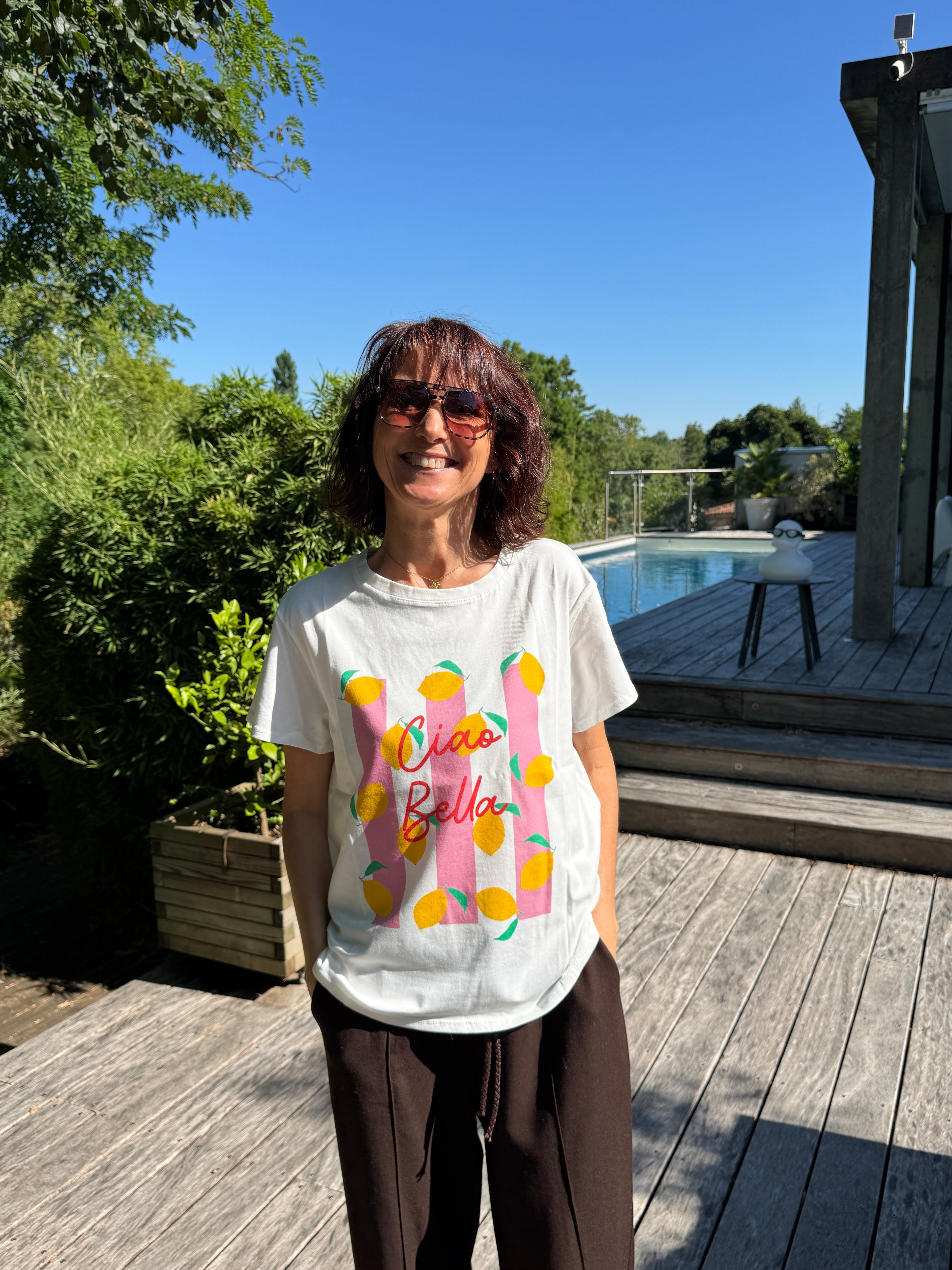 Tee Shirt Ciao Citron