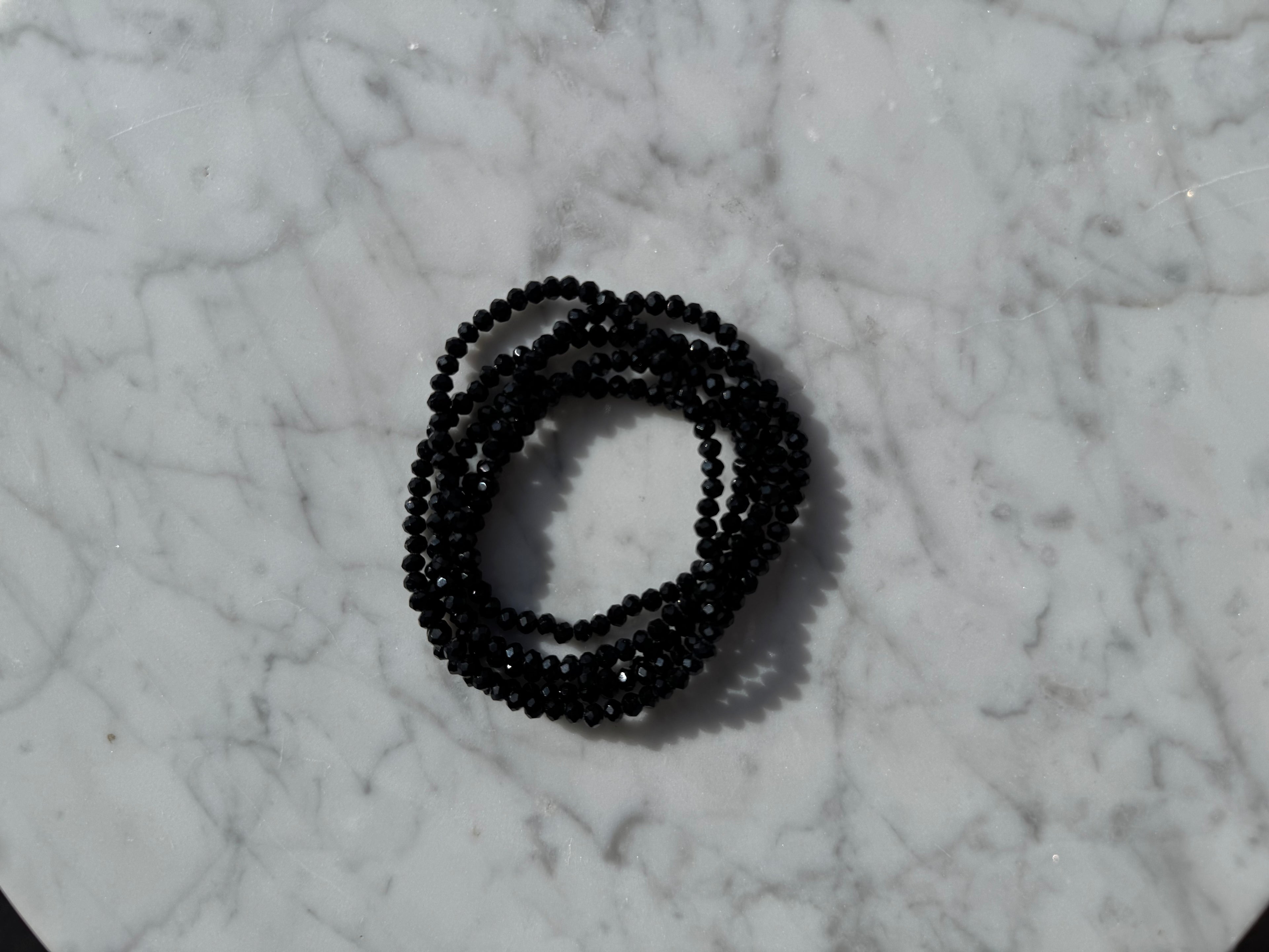Bracelet - Collier cristal Noire