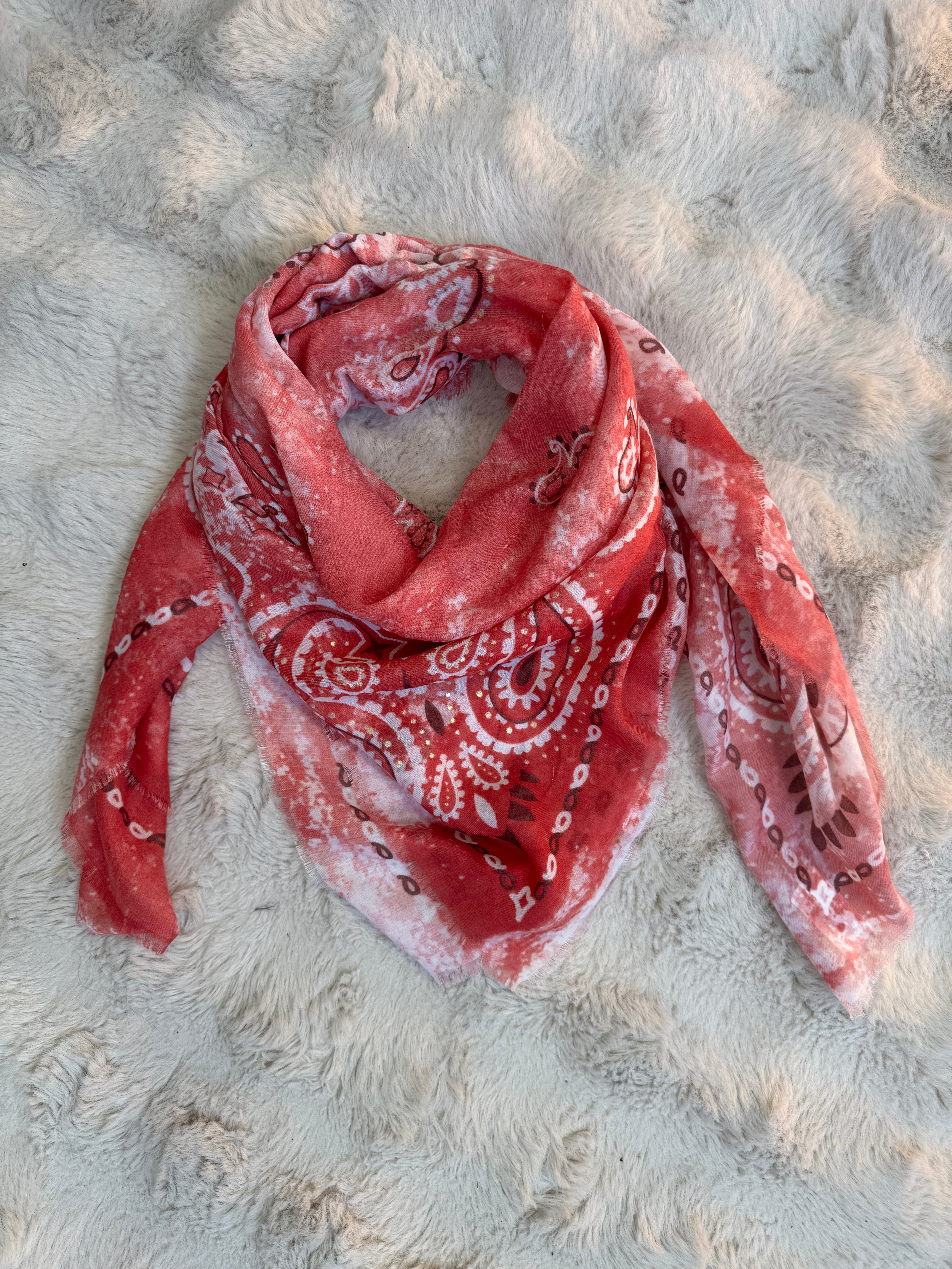 Écharpe Bandana d’été Rose vif