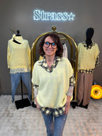 Pull Sans manche Martin Jaune