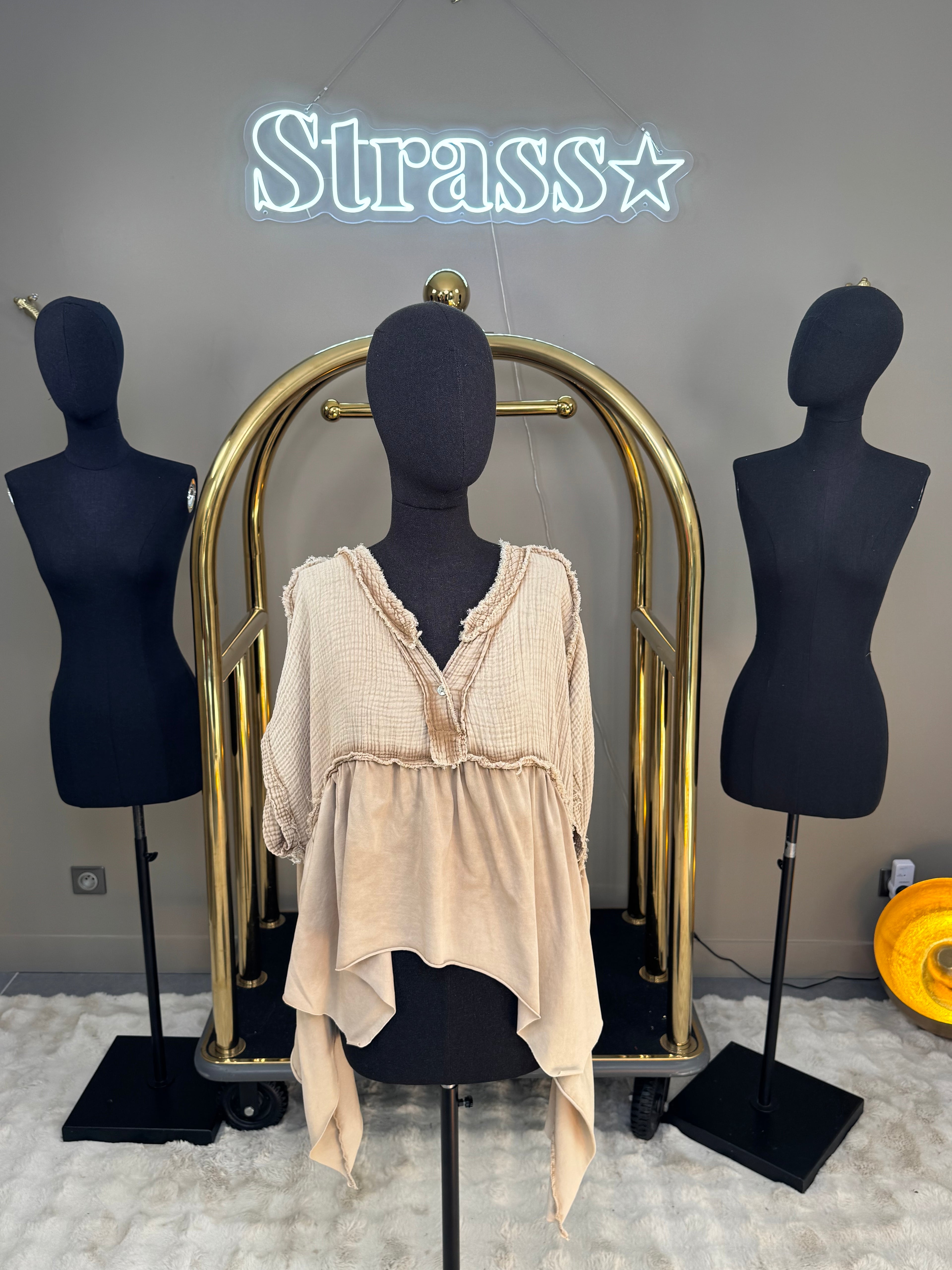 Blouse irma Camel