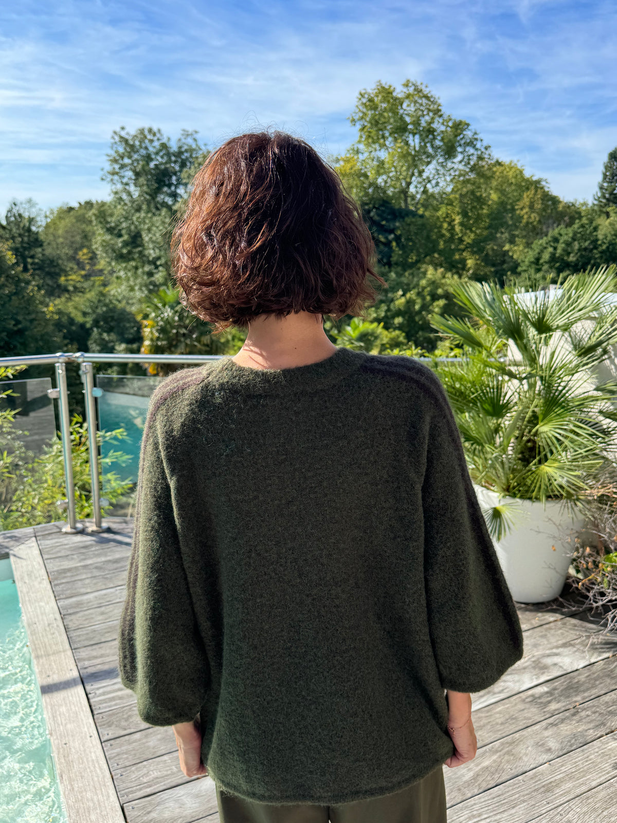 Pull Adèle kaki