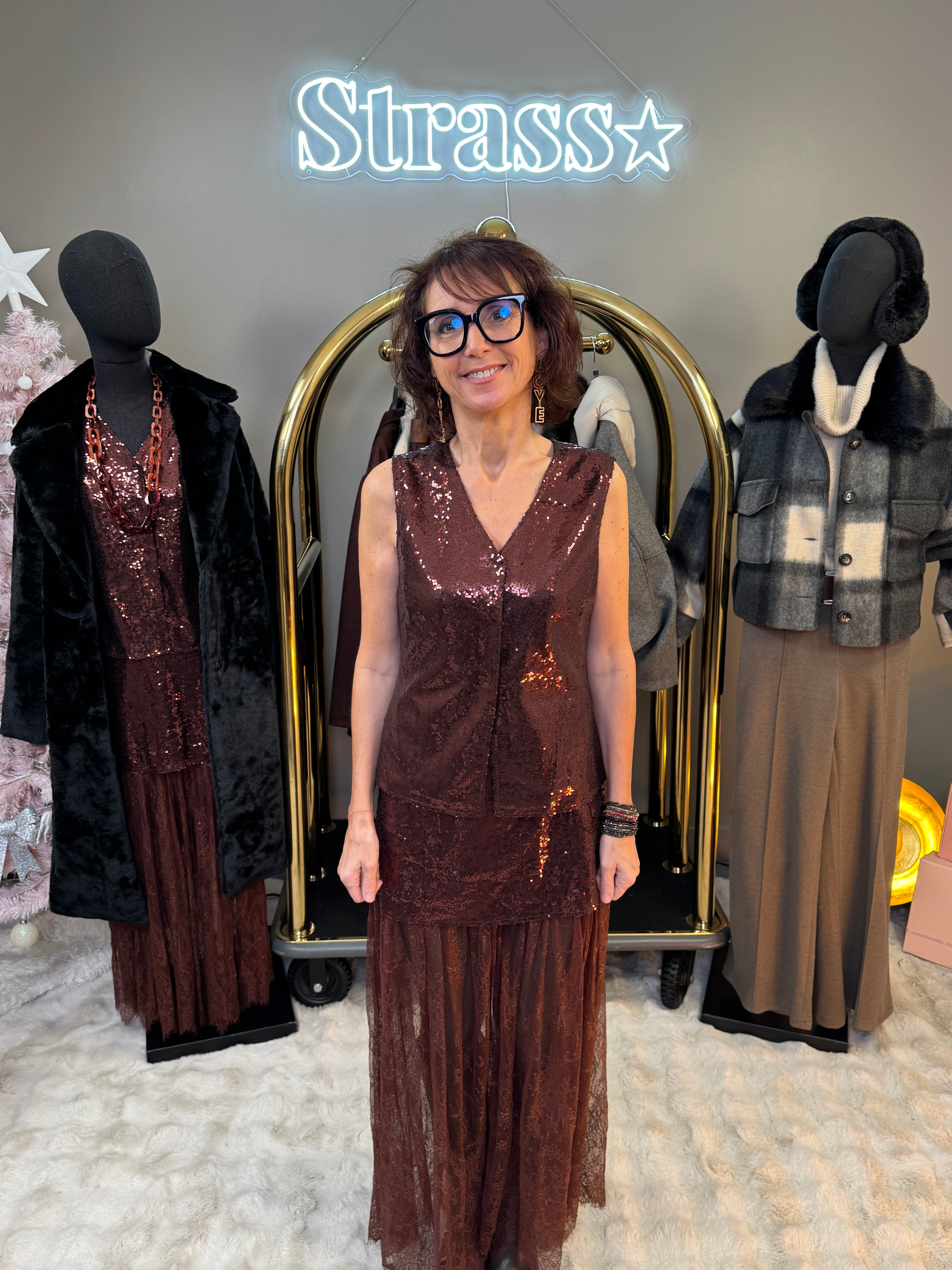 Ensemble New Year Champagne