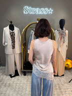 Top Dentelle Benitier Beige