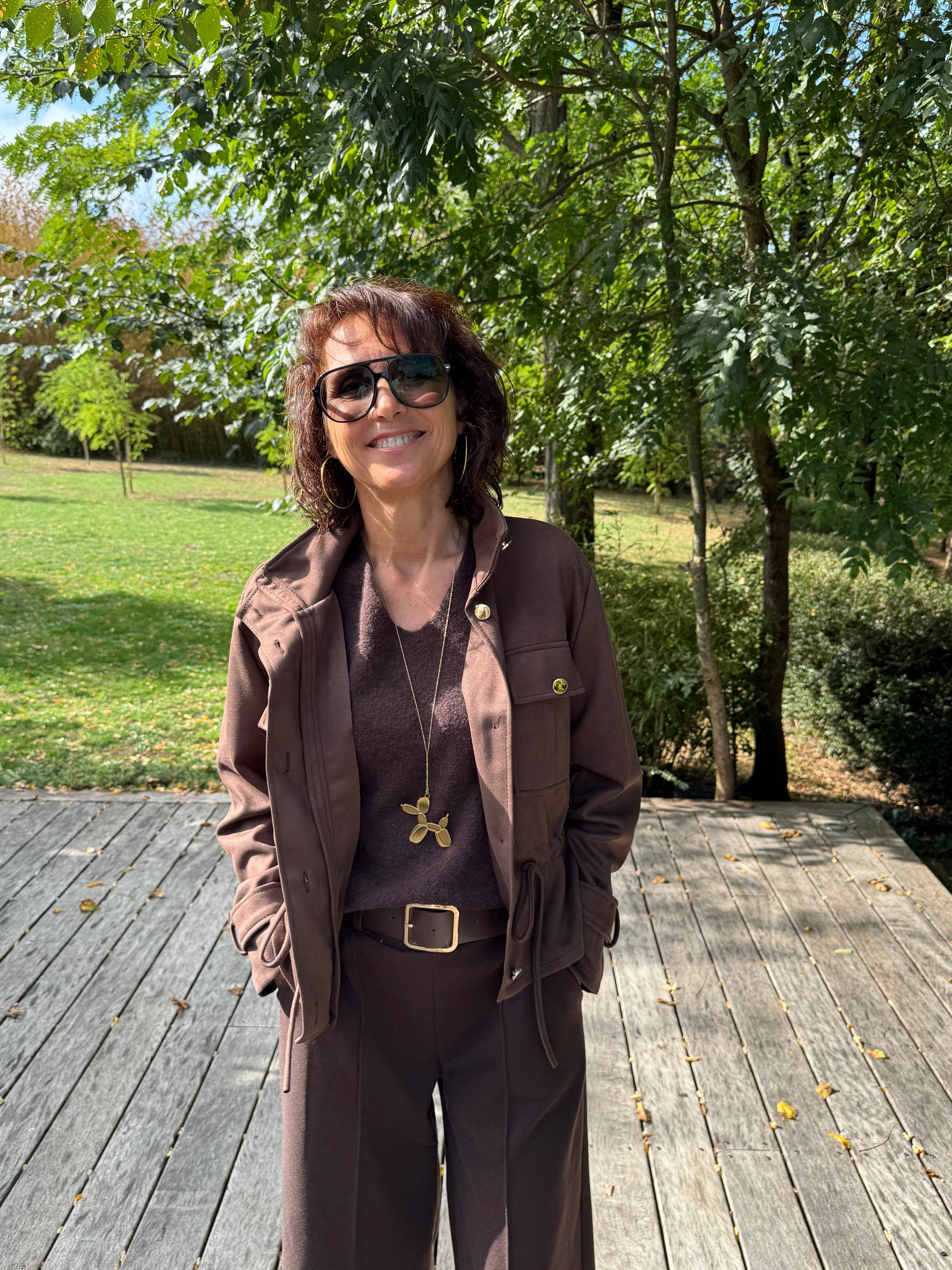 Blouson Suédine Choco