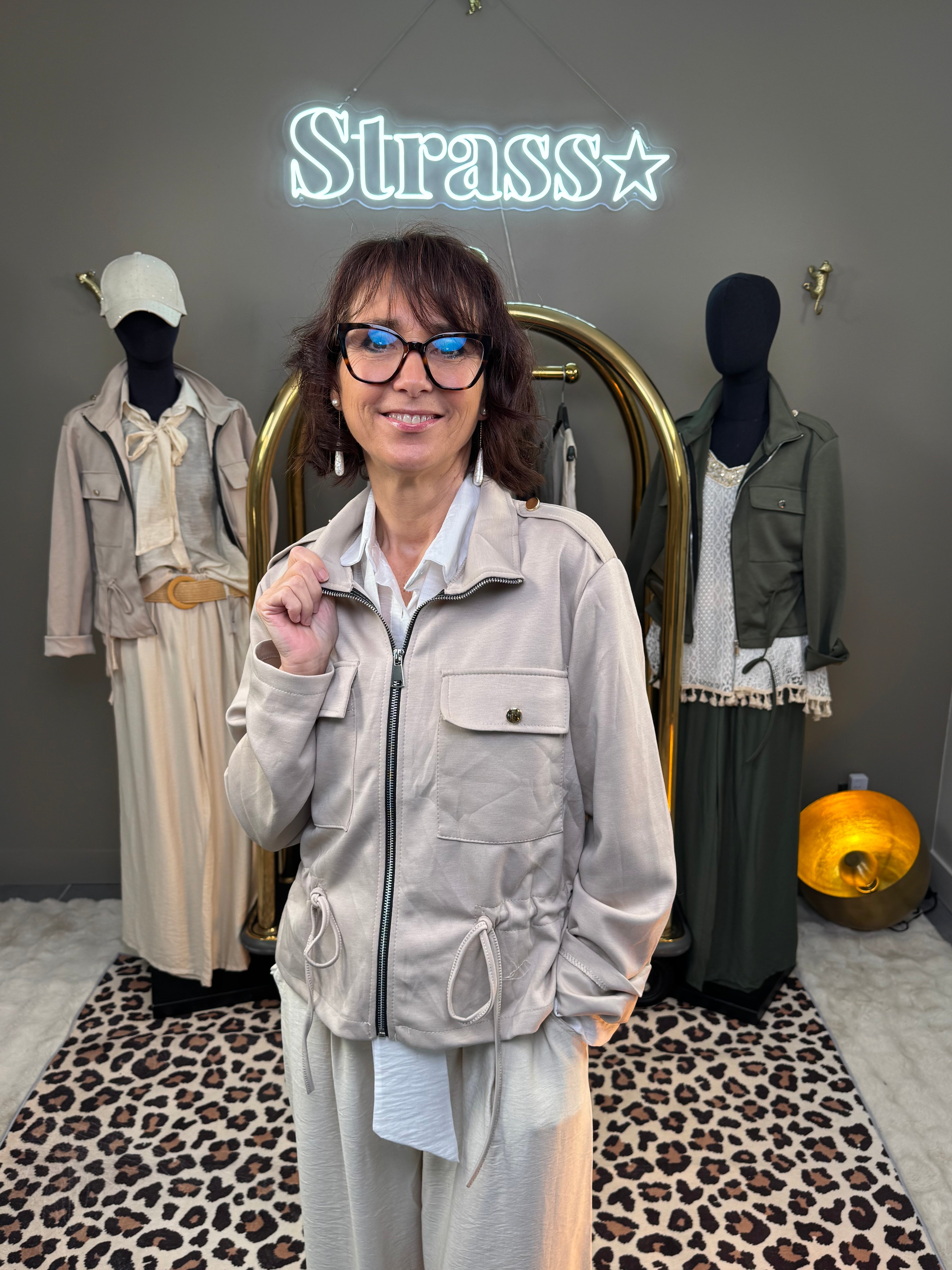 Blouson Jog Chic Beige
