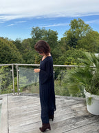 Robe Plissée Divina Bleu Marine