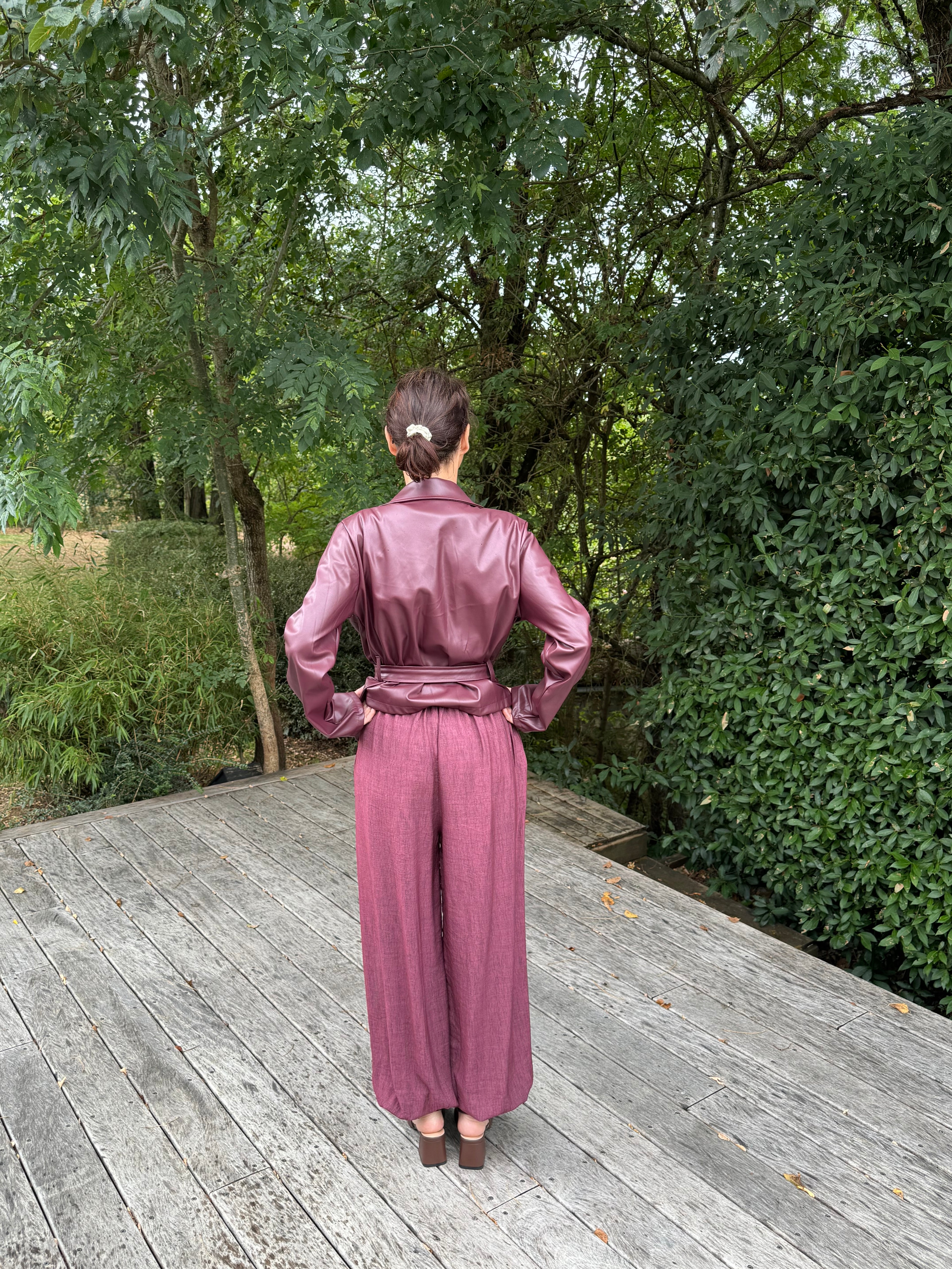 Pantalon Diego Bordeaux