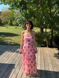 Robe Pois Tulle Rose