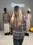 Chemise écossaise broche