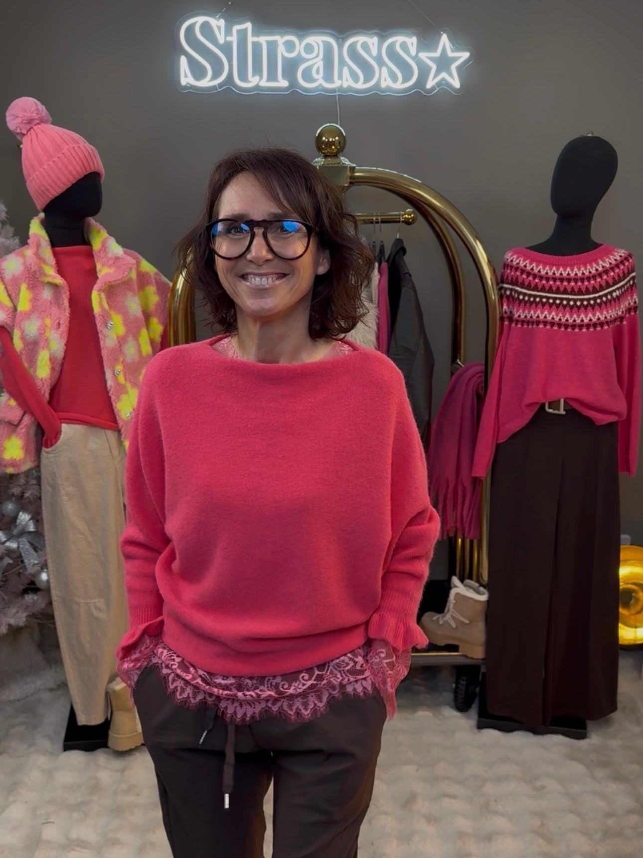 Pull Volli Rose Fluo