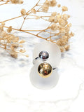 Bague Boules Bi Colore