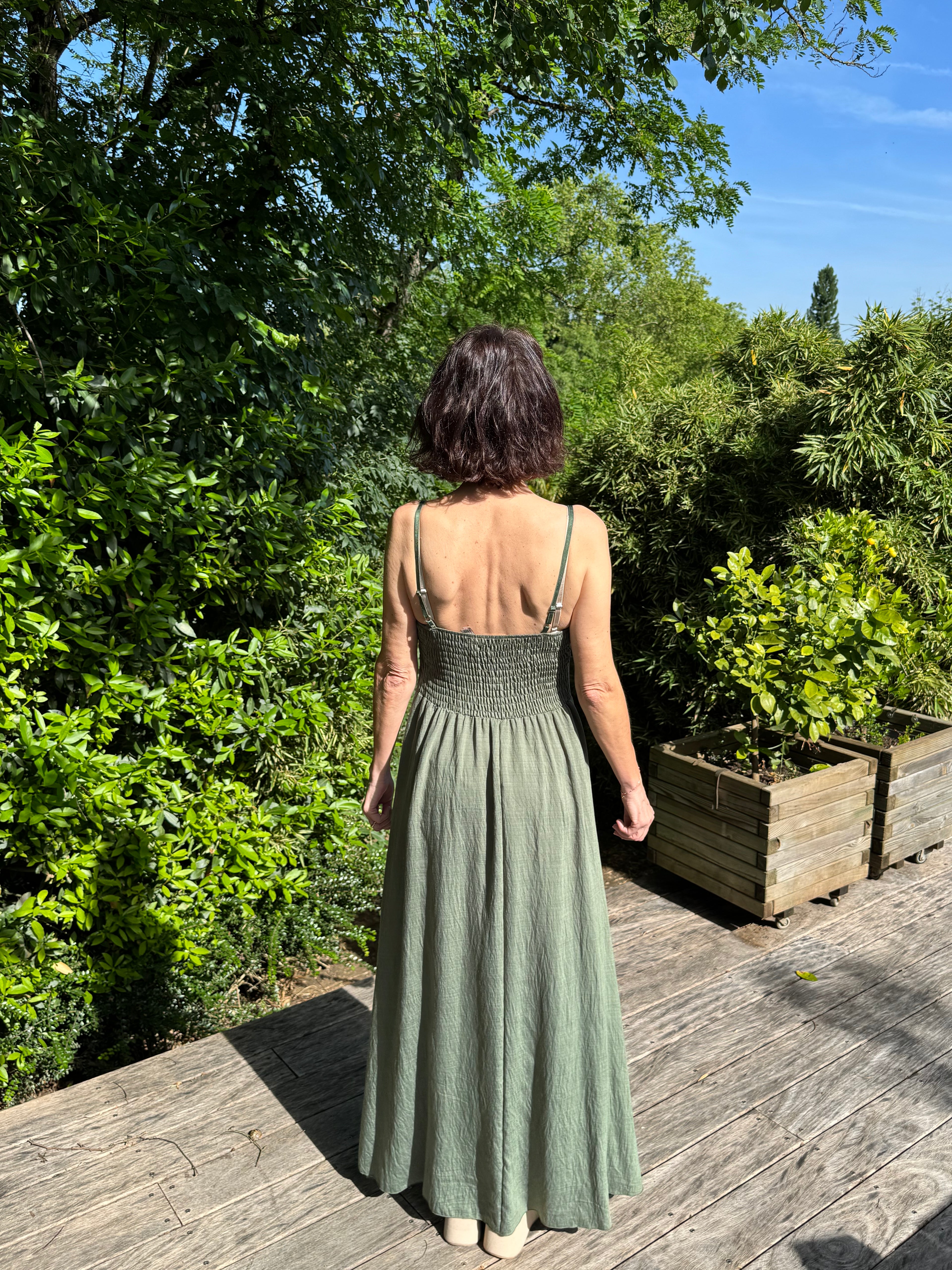 Robe Laura Kaki