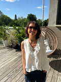 Débardeur Soleil Broche Blanc