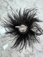 Broche Plumes Noire