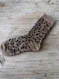 Chaussettes Léopard Dorées