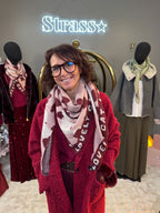 Écharpe Cat Lover Bordeaux