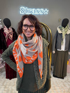 Écharpe Cat Lover Orange