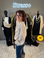 Chemise Petits Pois Beige