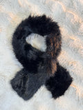Écharpe Fausse Fourrure Noir