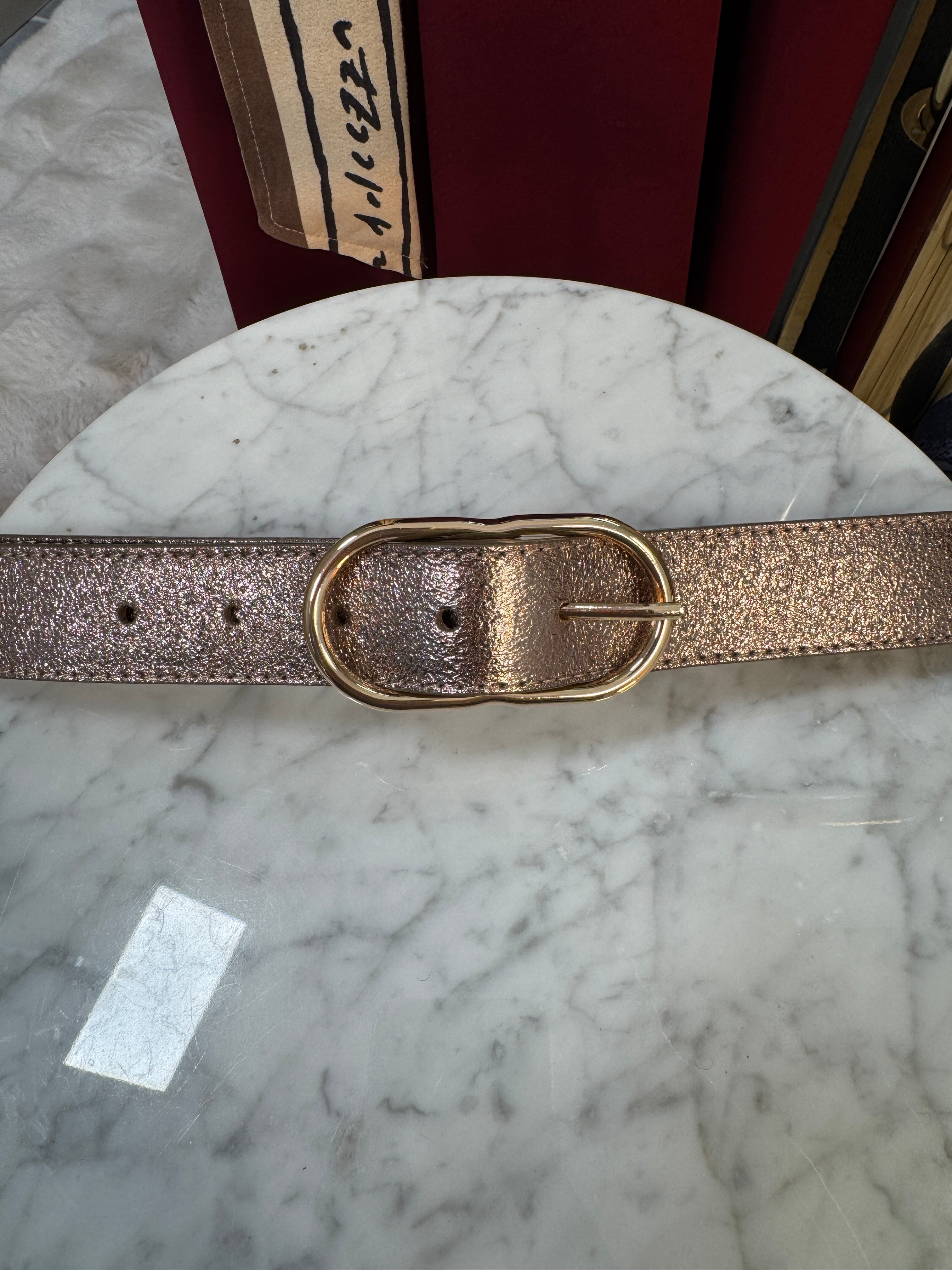 Ceinture Cuir Taupe