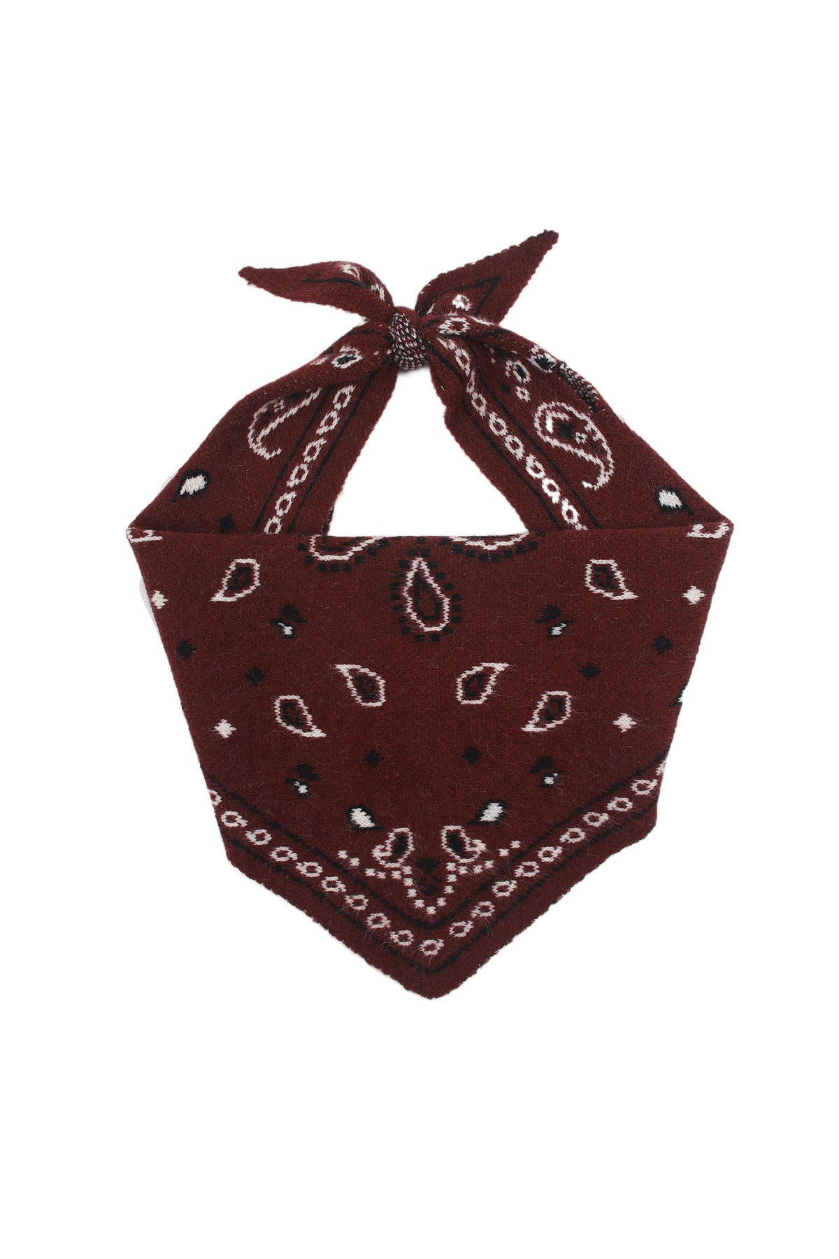 Petit Bandana Tricot bordeaux