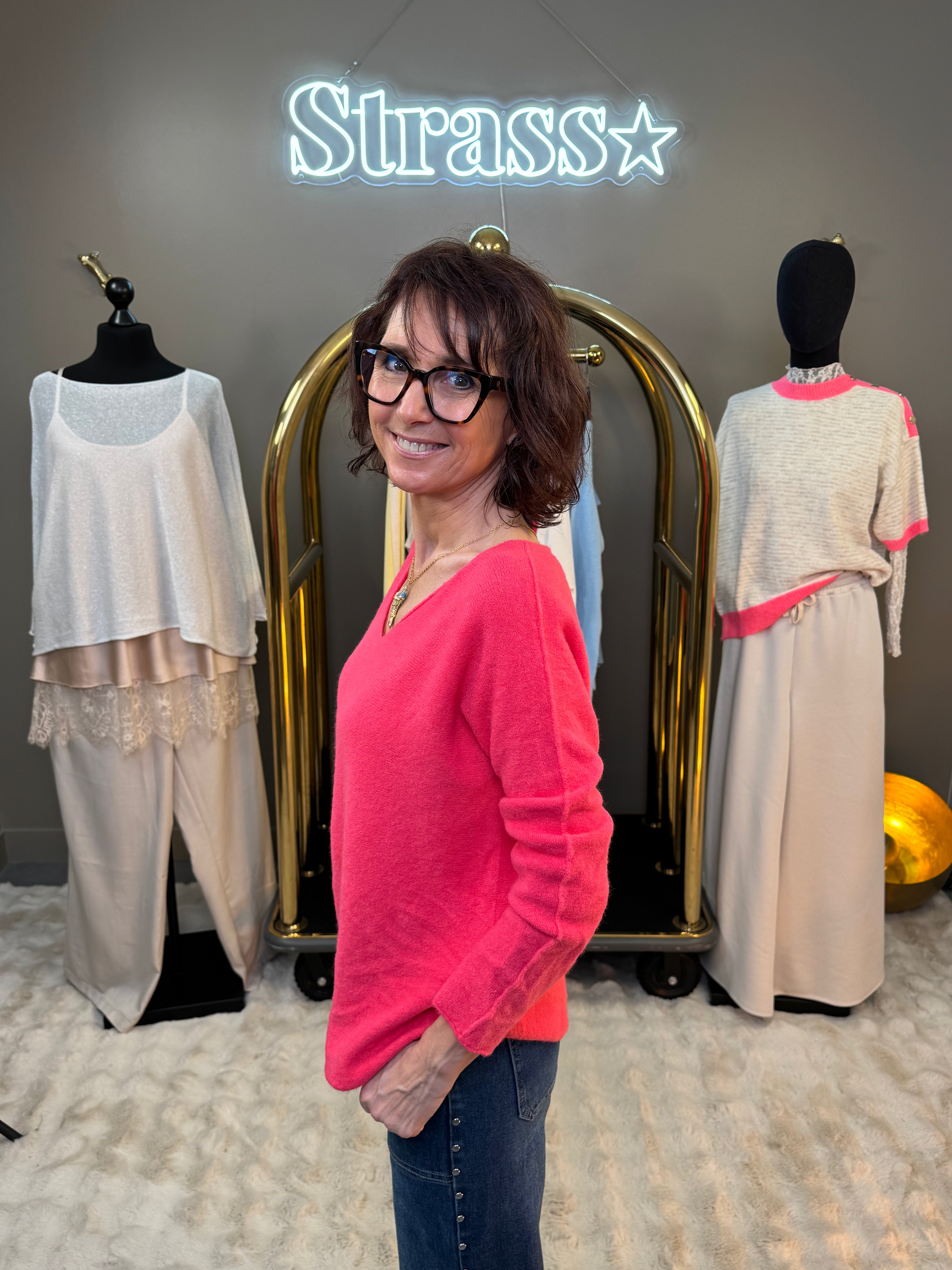 Pull Volla Rose Fluo