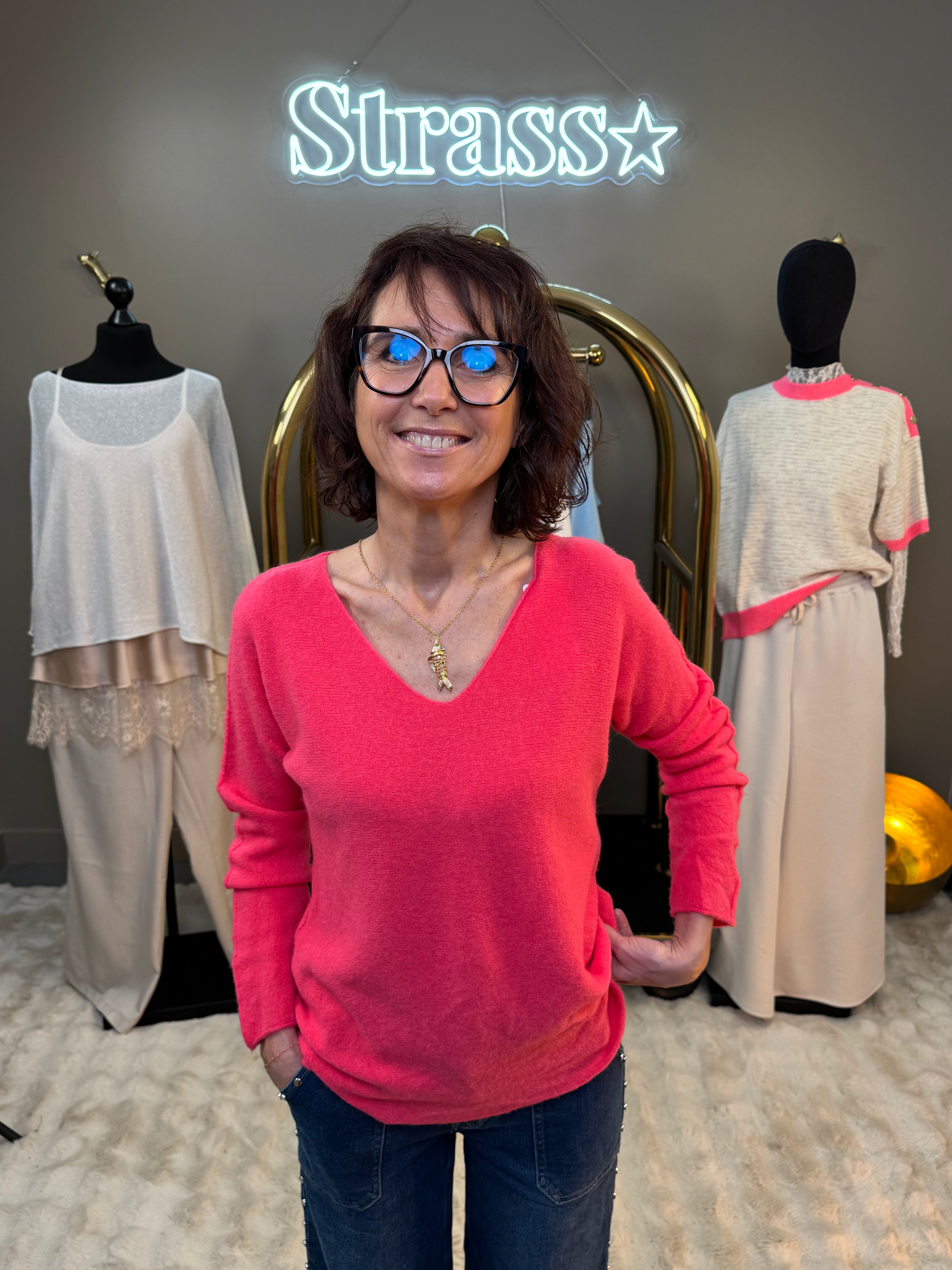 Pull Volla Rose Fluo