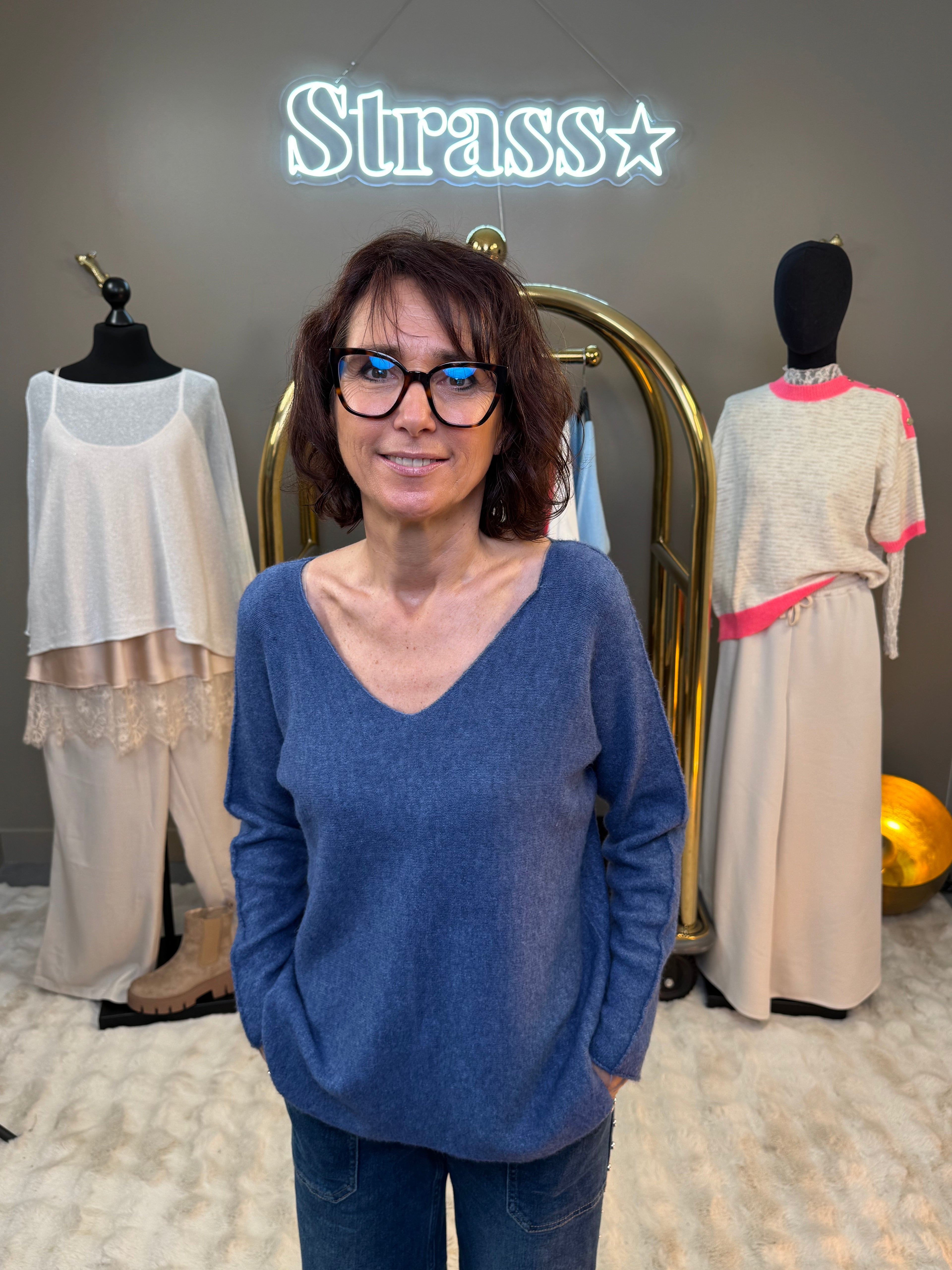 Pull Volla Bleu Jean