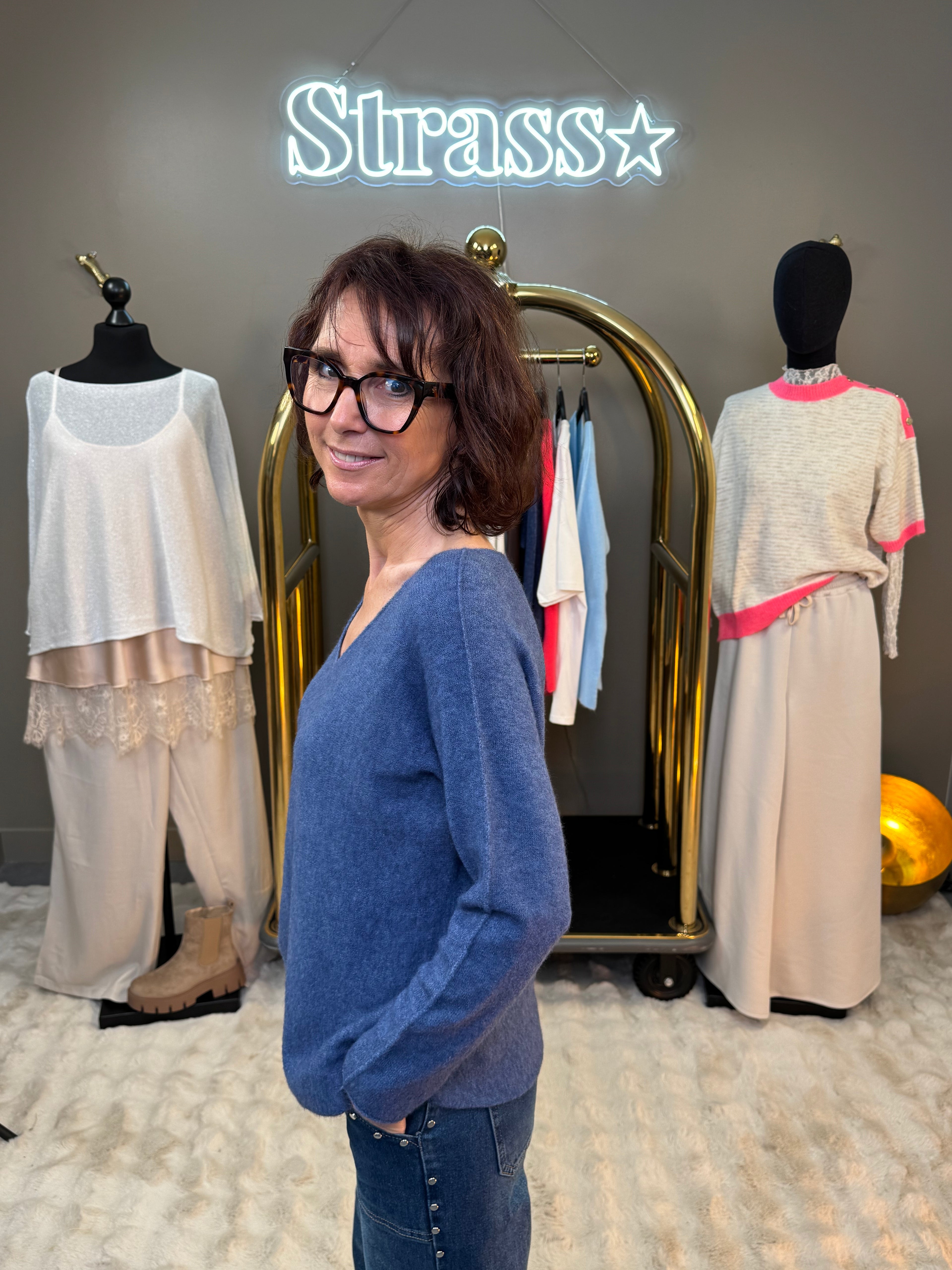 Pull Volla Bleu Jean