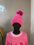 Bonnet Pompon Rose