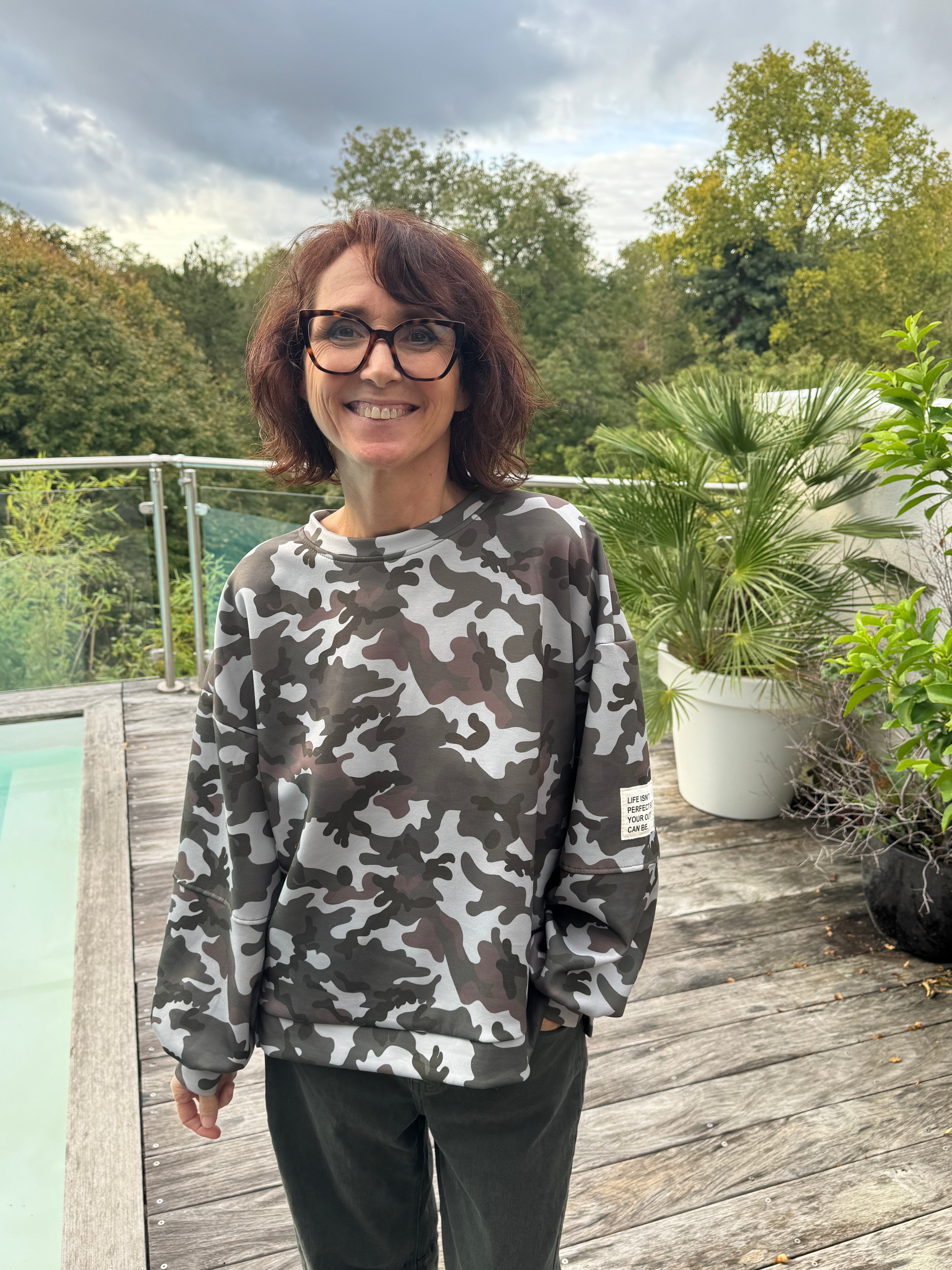 Sweat outfit camouflage