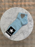 Chaussettes Coeur Strass Bleu