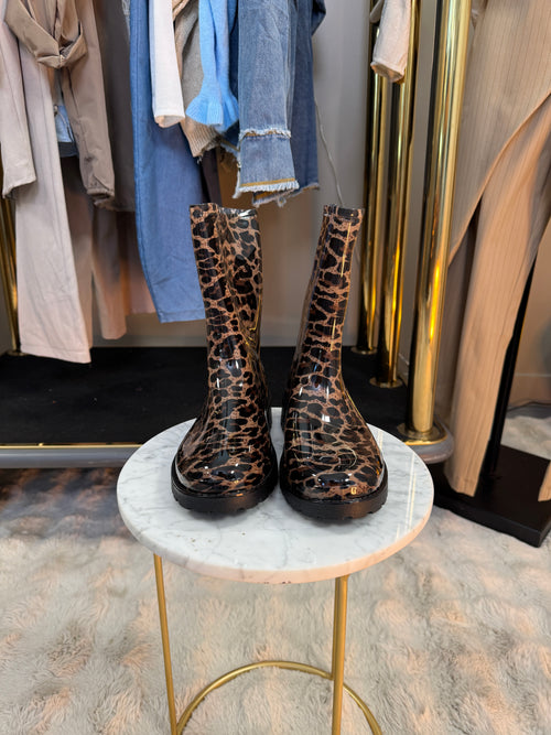 Bottes Caoutchouc Léopard