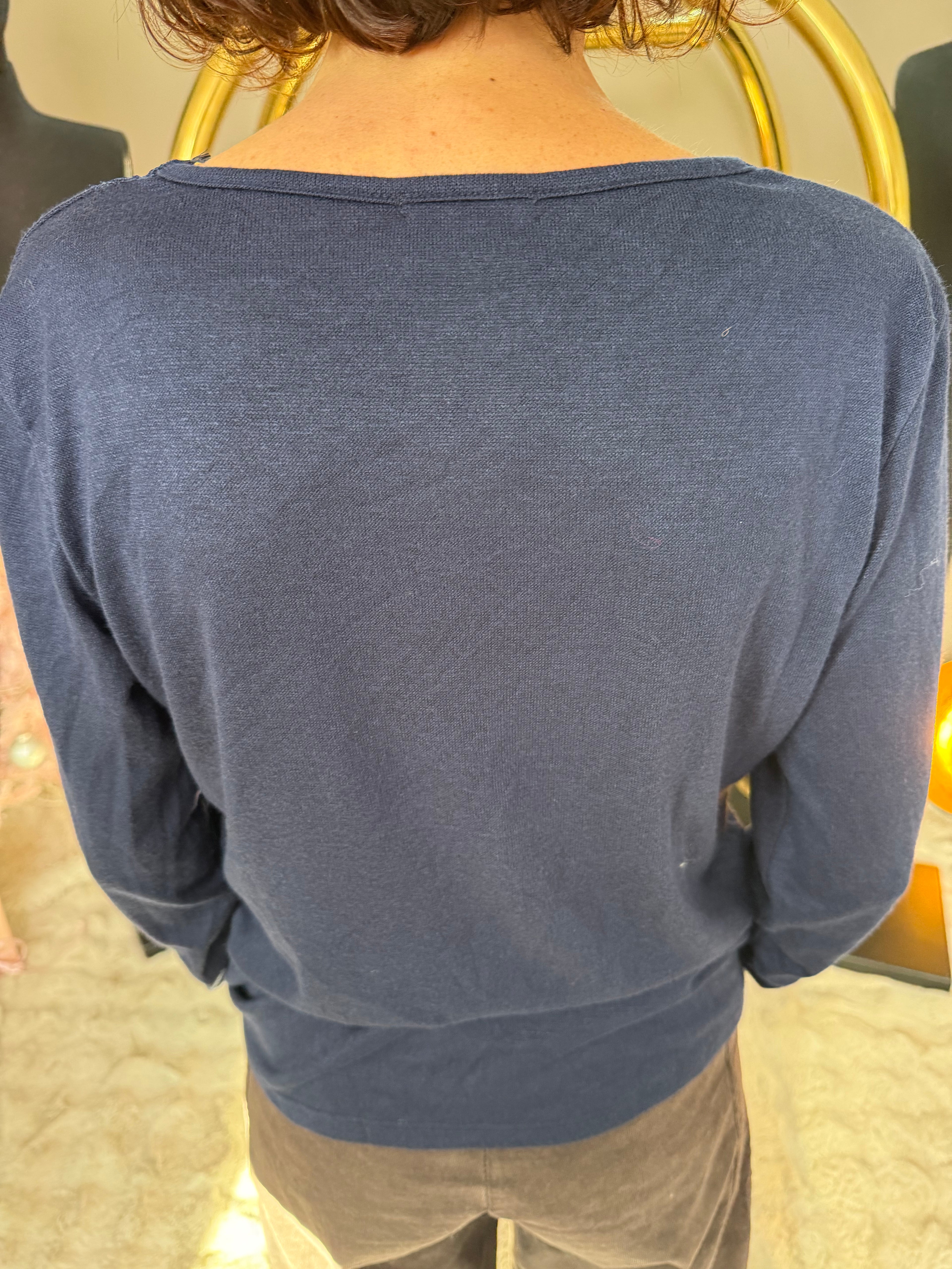 Top Chaud Chaud Dentelle Marine