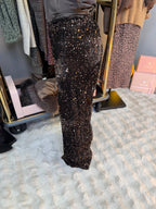 Pantalon Full Sequin Choco