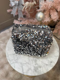 Pochette Paillettes Argent