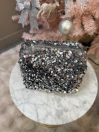 Pochette Paillettes Argent