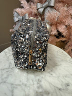Pochette Paillettes Argent