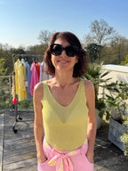 Débardeur Lamé Jaune