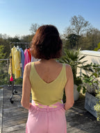 Débardeur Lamé Jaune
